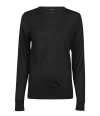 T6006 6006 Tee Jays Ladies Crew Neck Sweater Black colour image